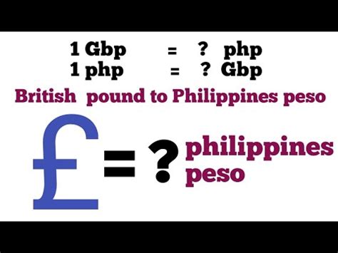 British pounds sterling to Philippine pesos today .